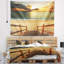 Tapisserie de plage sandy boardwalk bridge-28507364