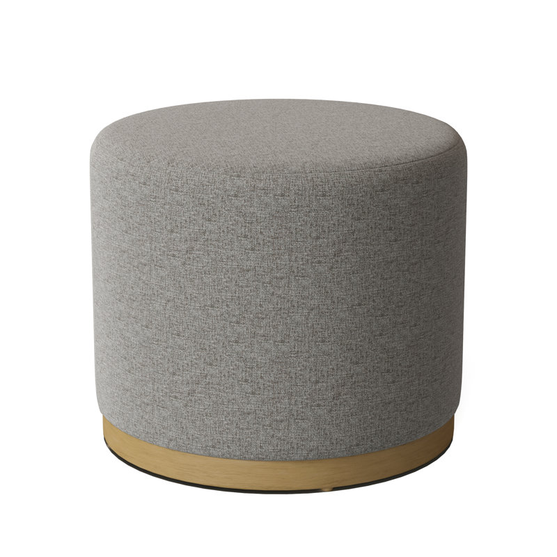 Corbin Round Ottoman, Hazelnut, Pewter (9953 65)