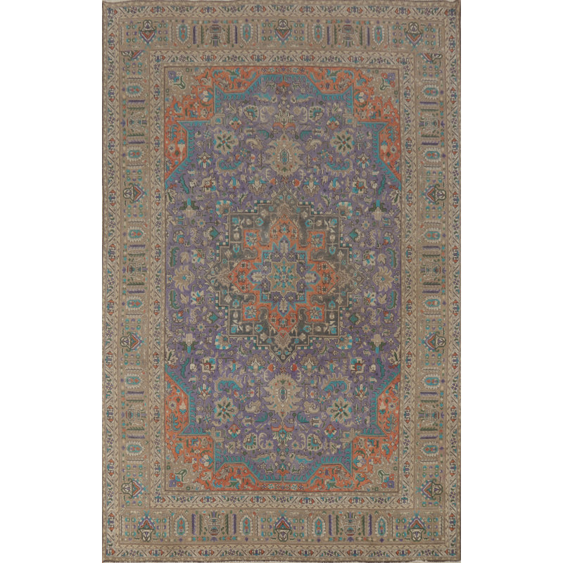 Tapis traditionnel mauve traditionnel 7 x 10