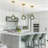 1-Light Pendant Light with Globe Glass Shade for Kitchen Island-1976781187