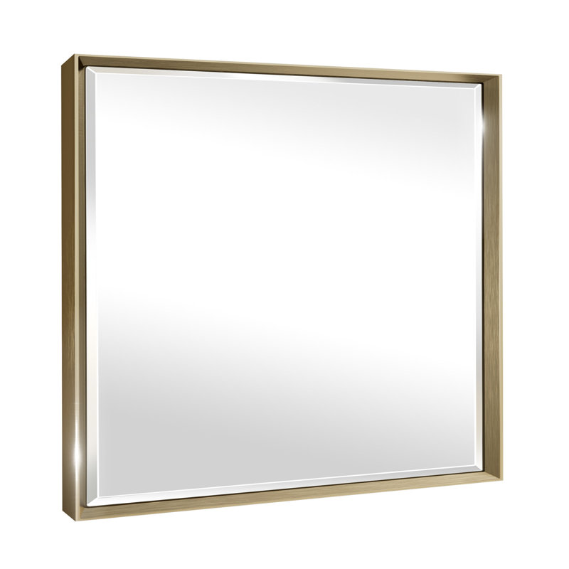 Miroir de salle de bain mural Lohoski, Or, 30 po x 40 po