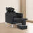 Backwash Shampoo Ceramic Bowl and Chair Set for Salon and Hair Stylist, Adjustable Shampoo Station-1526759226