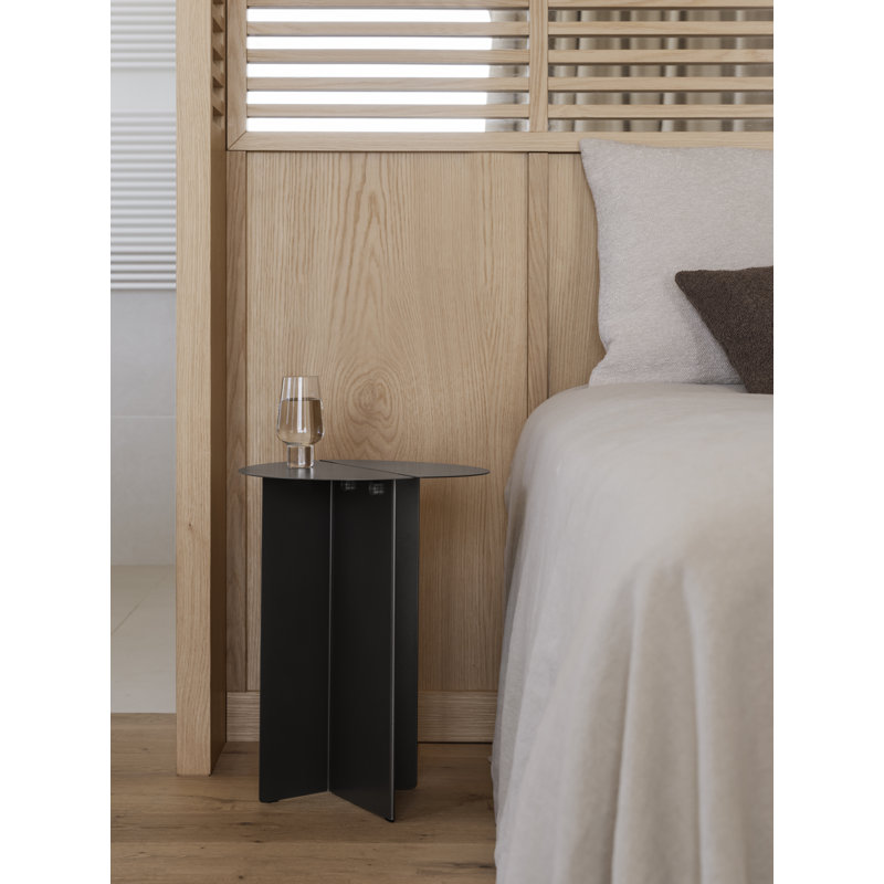 Oru End Table, Black, 18.7" H x 13.8" W x 13.8" D