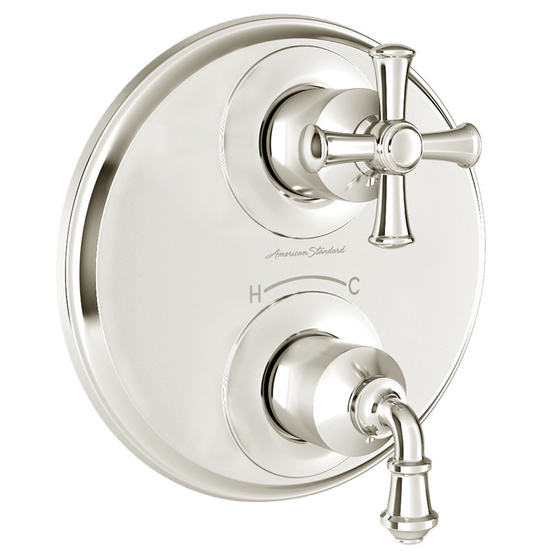 Robinet de douche avec garniture Delancey, Nickel poli