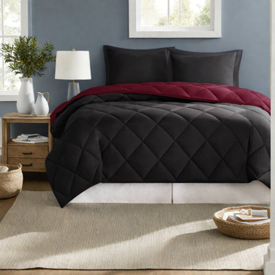 Comfortable Reversible Bedding Sets, Microfiber Twin Xl, Modern Design