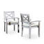 Sustainable Eucalyptus Dining Chairs Set of 2 with Stackable Design
