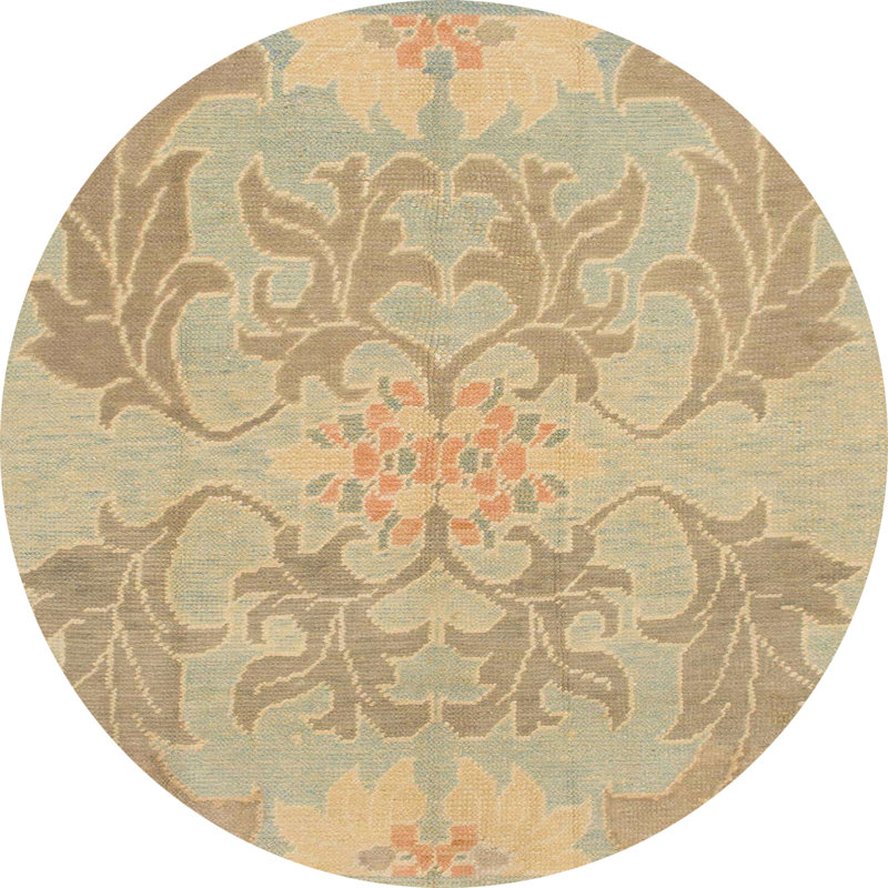 Aarilynn Abstract Indoor Rug, Round 4'