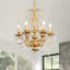  Luminaire suspendu de style lustre contemporain en cristal de cristal à 6 lumières K9-644785455