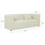 Canapé en velours crème Tov Furniture Callie-427527754