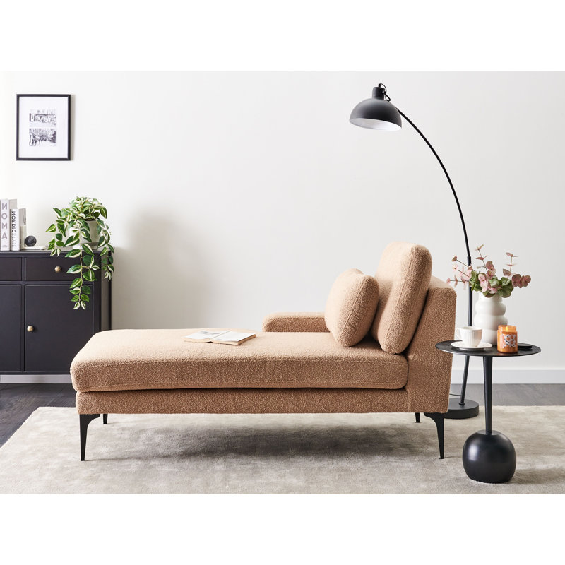 Deaveon Upholstered Chaise Lounge, Right Hand Facing, Sand Beige