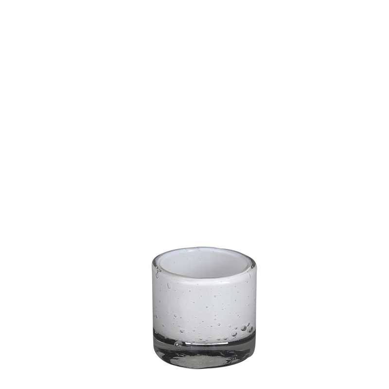 3_Sm. Vase Estelle, H 3,15 po x l 3,35 po x P 3,35 po, Transparent