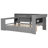 Wood Platform Bed with Desk, Shelves, Drawers & LED Lighting