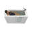 Ella Lounger 27"x60" Acrylic Soaking Walk-In-Bathtub, Right Outward Swing Door, Heated Seat, 2 Piece Fast Fill Faucet, 2" Dual Drain-116833988