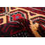 Tapis décoratif en laine noué à la main de conception unique 3 pi 1 po x 6 pi 1 po Betsye de couleur crème/rouge foncé