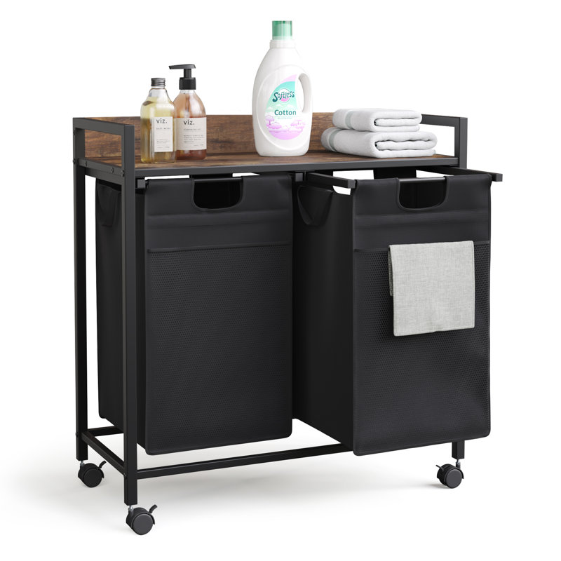 Rolling Laundry Sorter with Handles