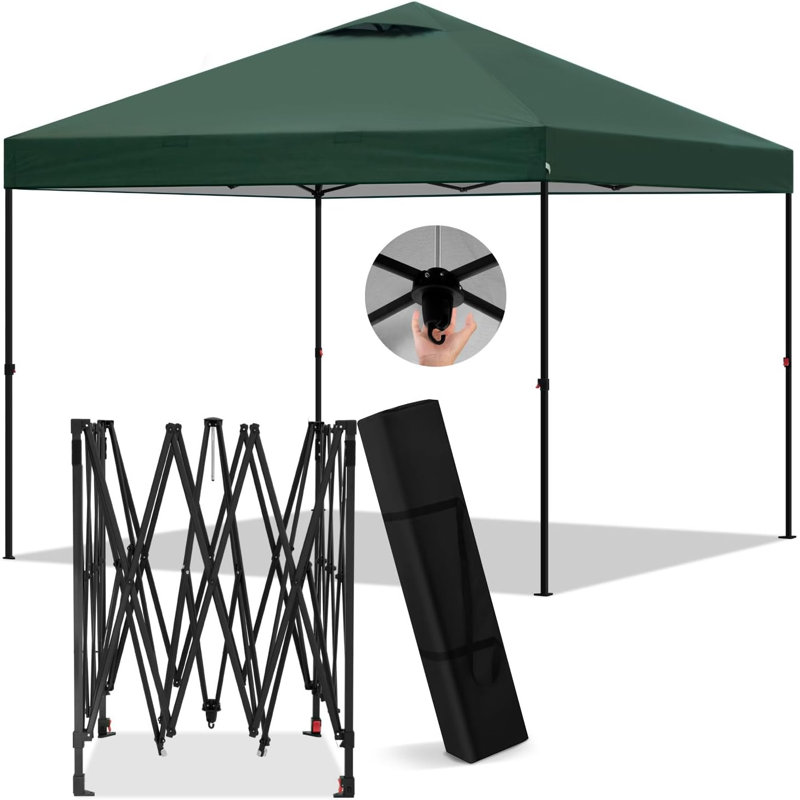 Brunston 3 x 3m Metal Party Tent, Green