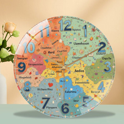 Horloge murale en verre 12 po