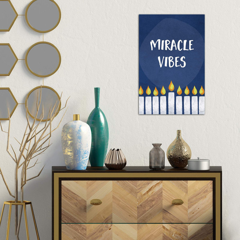 Miracle Vibes by Linda Woods - Wrapped Canvas Print, 66.04 cm H x 45.72 cm W x 3.175 cm D