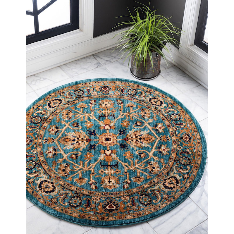 Garth Oriental Indoor Rug, Round 8'