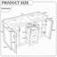 Meuble-lavabo double 59 po avec lavabo SMC 59 po, 4 portes et 3 tiroirs