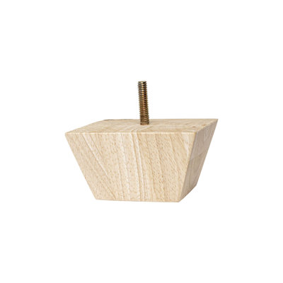 Solid Hardwood Square Bun Foot