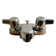Centerset 2-handle Bathroom Faucet with Drain Assembly