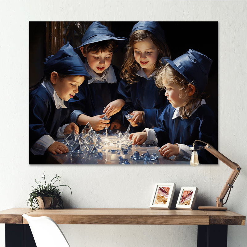 Judaïsme, famille, drame dramatique II, Toile tendue, H 24 po x l 32 po x P 1 po