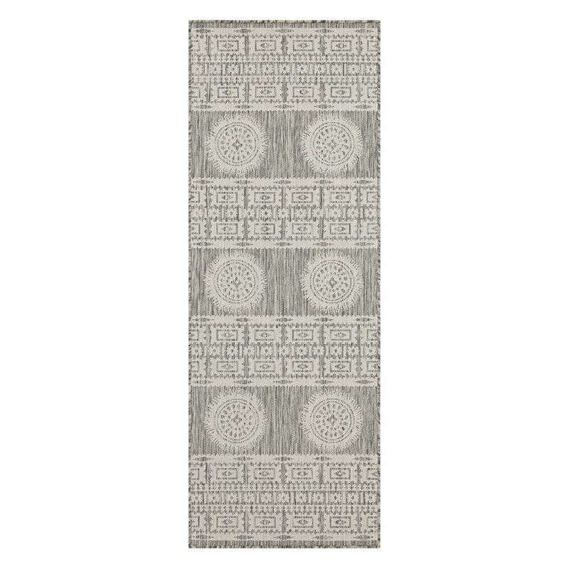 Modern Indoor/Outdoor Area Rug, Runner 2'7" x 7'3"