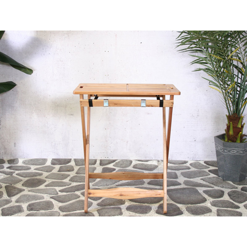 Miera Rectangular Acacia Folding Outdoor Bar Table , 70cm cm W 43cm cm D