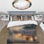 Ensemble de housse de couette en microfibre / polyester Morning Fog Over The Lake Sunset Bedding-41396265