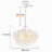 4-light Modern Glass Bubble Chandelier, 24"d-1765888437