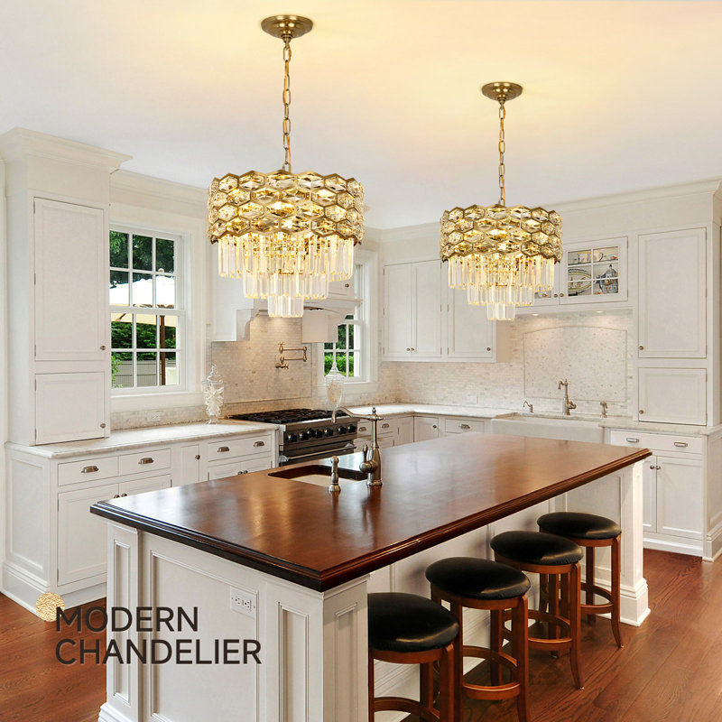 Chandelier, 30cm H 40cm W 40cm D, 3 Tiers, 3 Tiers