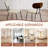 19'' H Modern Linen-like Fabric Upholstered Dining Chair With Metal Legs-43987058