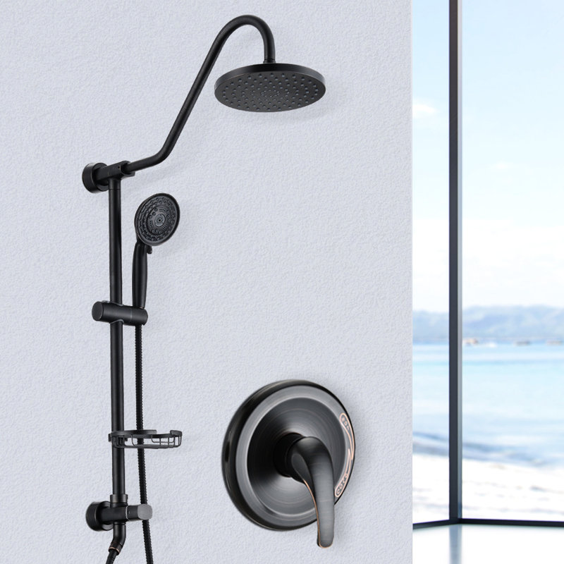 Shower System With 8" Stainless Steel Rain And Handheld - Muscle Pain Relief Breathable Fabric