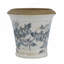 Jardinière en céramique 5,3 x 5,3 x 5,1 po à motif floral, ensemble de 4