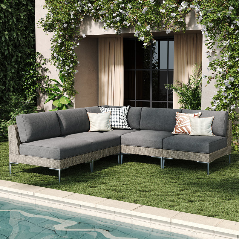 Sectional Seating Group, Dark Grey
