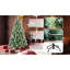 Arbre de Noël 9 pi avec 122 branches de pin, 2518 pointes, branches mixtes et à aiguilles dures, structure à charnières pour une installation facile, support en métal