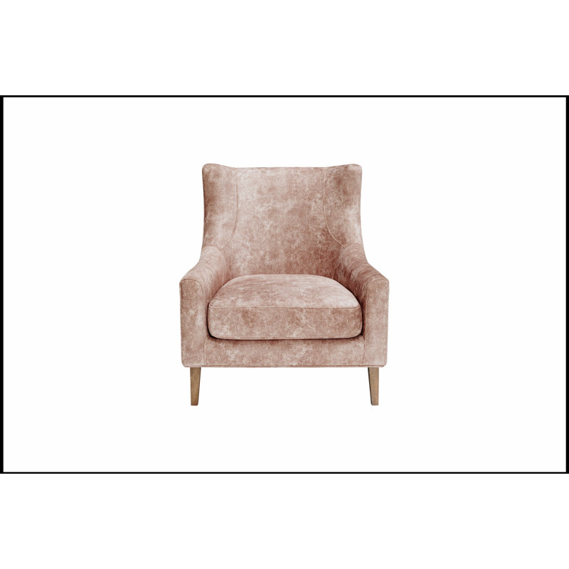Hi Back Accent Chair with Comfortable Foam Cushion and Durable Solid Wood Frame, Perfect for Elegant Home Decor