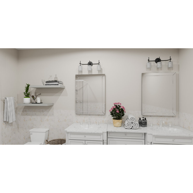 Wike Matte Black Bath Light, 3