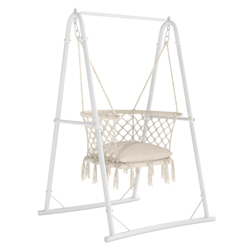 Porch Swing, Beige, White
