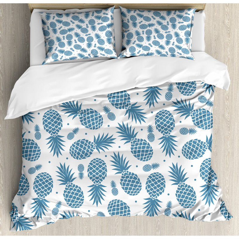 Coastal Geometric Shapes Duvet Cover