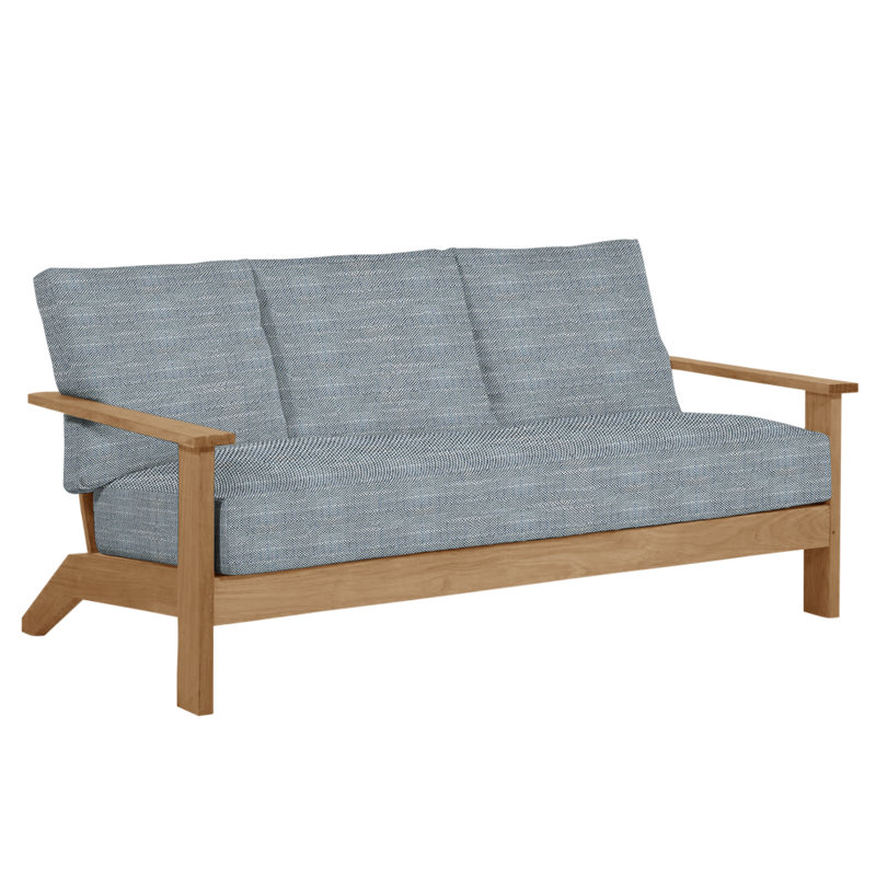 Canapé Ashland - Teck naturel, Welt, Chambray Rollo, Ashland #4 teck naturel