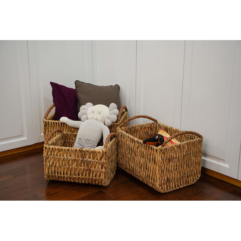 Seagrass 3 Piece Wicker Basket Set