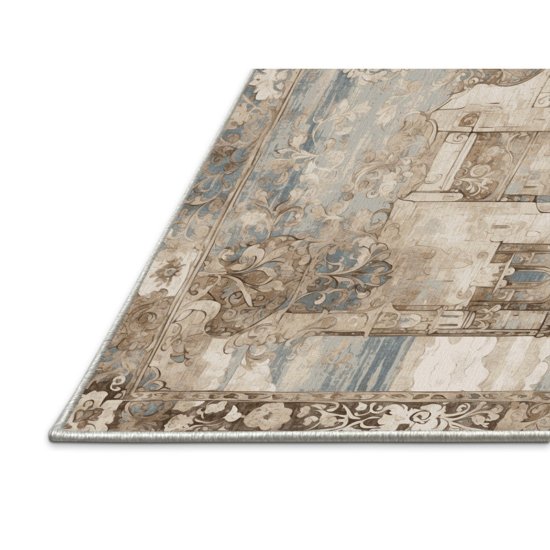 Tapis de hall Bannered, Rectangulaire 8 pi x 10 pi
