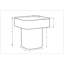 Table de bout moderne Akihiro