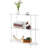 3-Tier Clear Acrylic Console Tbale, Multipurpose Bookcase