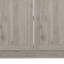 Armoire de base avec double porte et tablette intérieure Haivana, chêne blanc