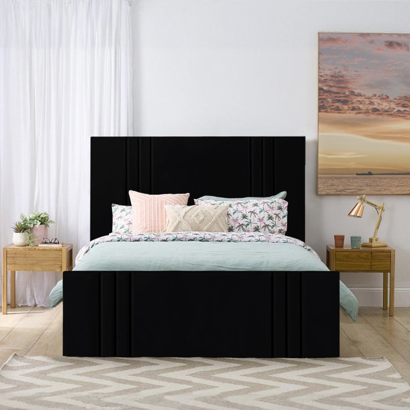 Mishayla Storage Bed, 90 x 190 cm, Black