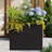 Clare 16 in. W x 24 in. H Rectangular Metal Planter Box, Outdoor All-Weather Plant Container-218585690