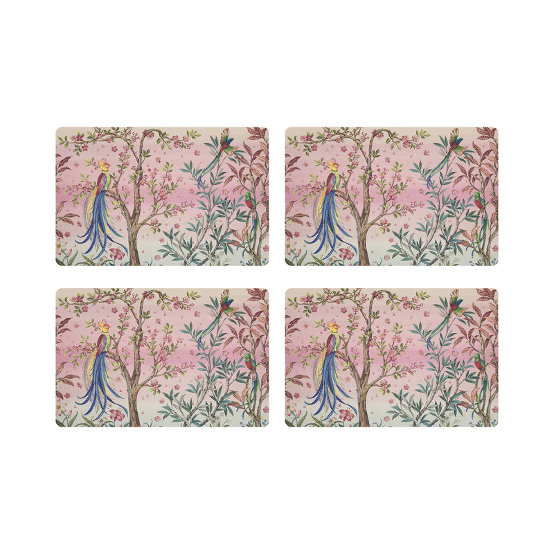 Resplendent Quesal Prism Pebble 17.5" Vinyl Placemat, Prism